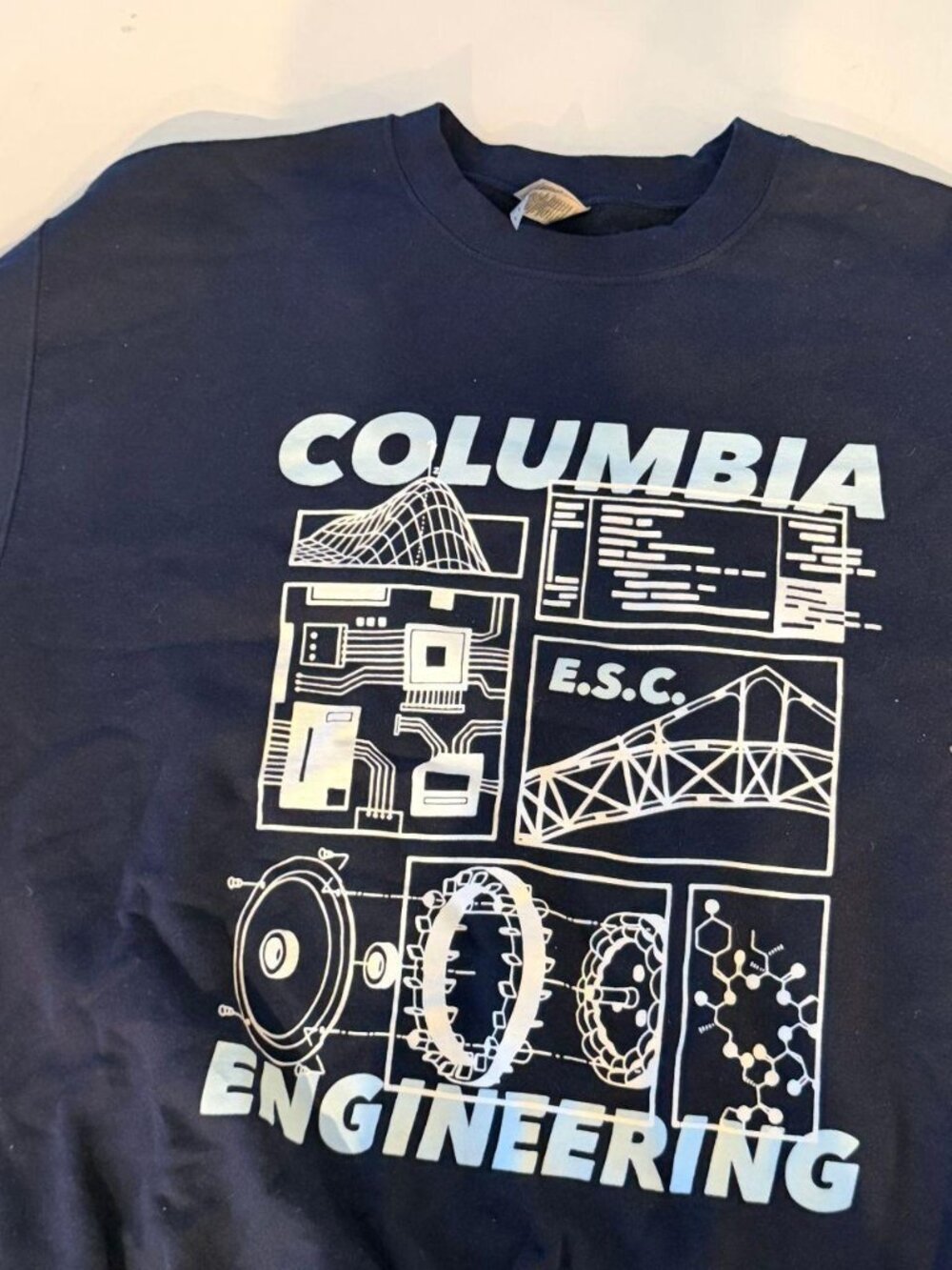 Columbia Engineering Crewneck Sweatshirt - Size M